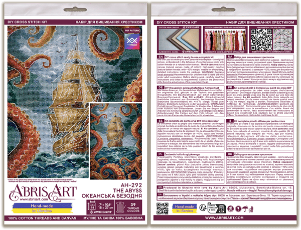 Broderikit Abris Art "Afgrunden" 18x27cm