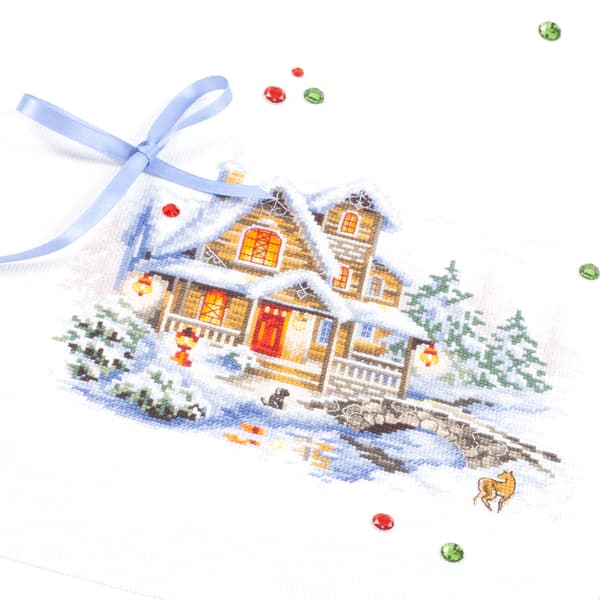 Broderisett Magic Needle "Vinterstue" 20x17 cm