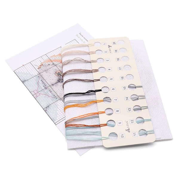 Broderisett Alisa "Basic-kattunge" 7x12 cm