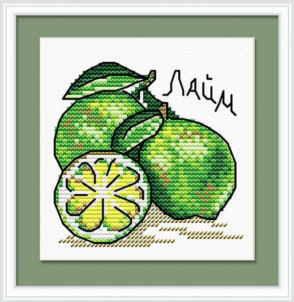 Broderikit MP Studia "Limesmak" 12x12 cm