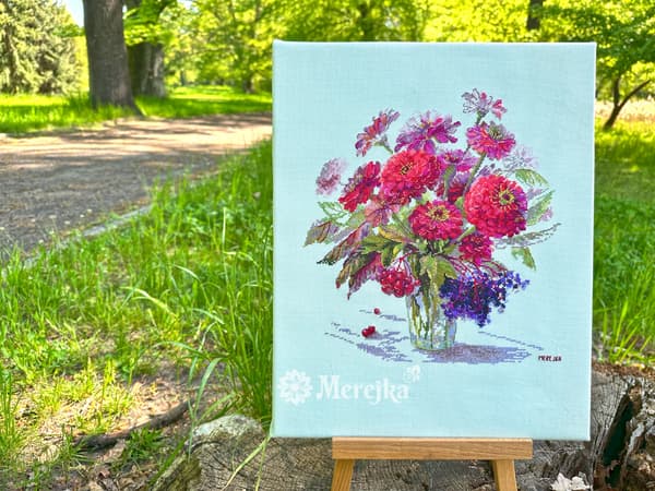 Broderikit Merejka K-221 - "Septemberfarve" 29x26.5 cm