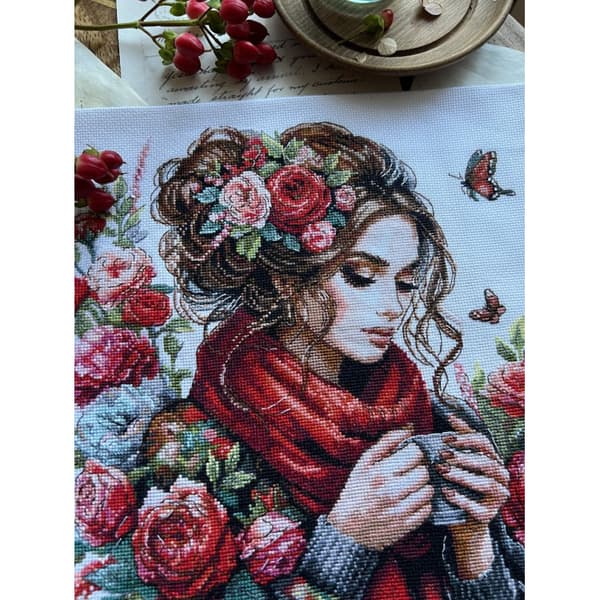 Broderikit Andriana "Harmoni" 24x24 cm