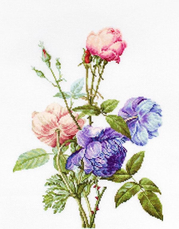 Broderikit Luca-S B2349 - "Buketten" 19x25 cm