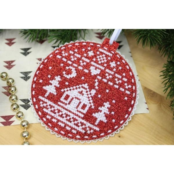 Broderikit MP Studia "Hus i skoven" 11x10 cm