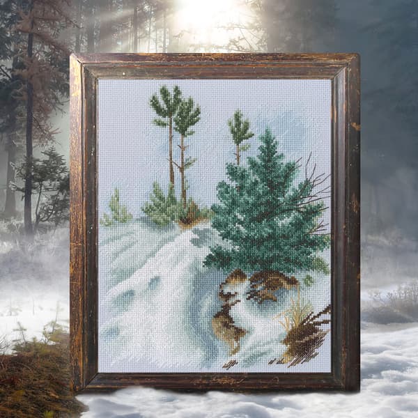 Broderikit RTO "Vinterdrøm" 23x26.5