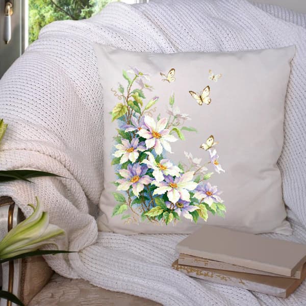 Broderisett Magic Needle "Klematis" 28x39 cm