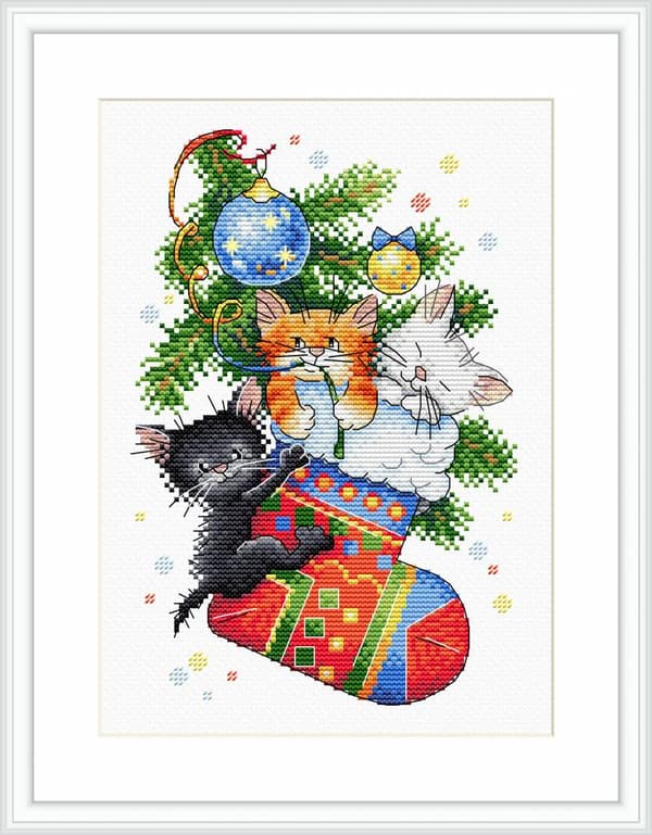 Broderikit MP Studia "Julklapp" 16x23 cm