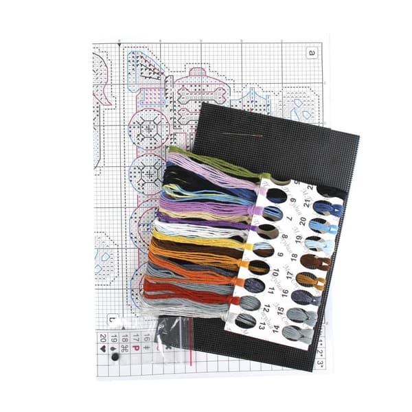 Broderikit Plastik Canvas MP Studia "Tog" 12x9 cm