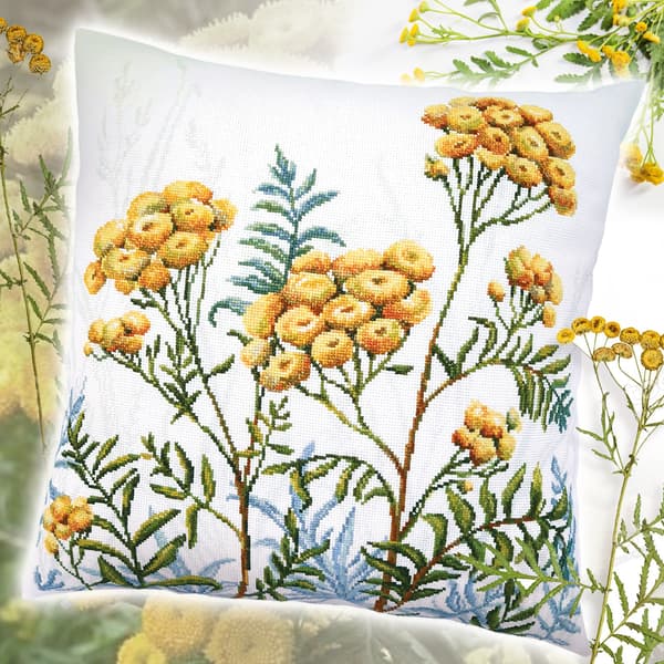Broderisett Pute RTO CU072 - "Pimms" 40x40 cm