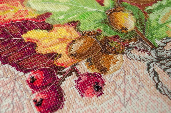 Broderikit Abris Art "Efterårsstund" 31x32.5cm