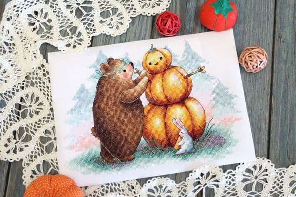 Broderikit MP Studia "Pumpavakt" 25x18 cm