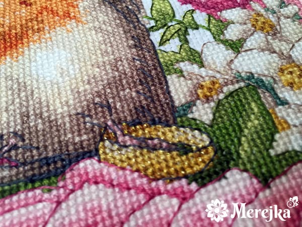 Broderikit Merejka K-28 - "Vielsesring til ham" 27x30 cm