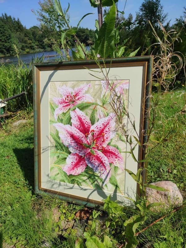 Broderikit Riolis "Liljer" 40x50 cm