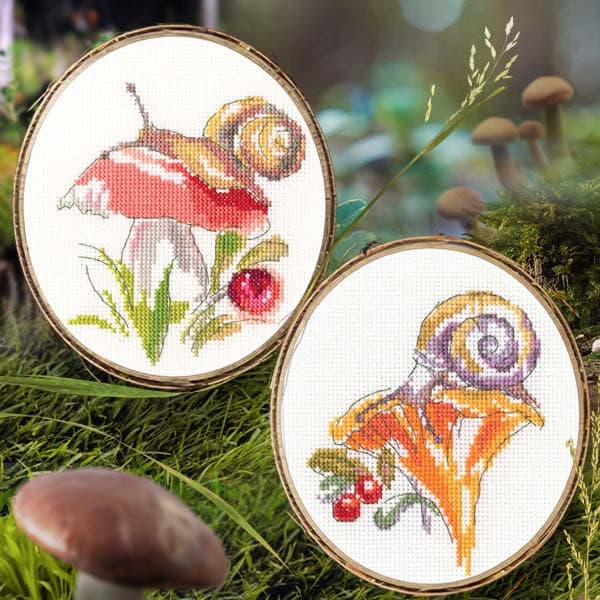 Broderikit RTO "Kantarel" 10x11,5 cm