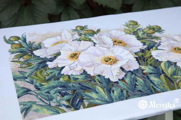 Broderikit Merejka K-115 - "Havefryd" 50x31 cm