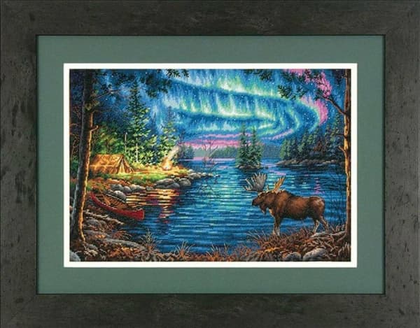 Broderikit Dimensions "Norrnatt" 40.6x27.9 cm