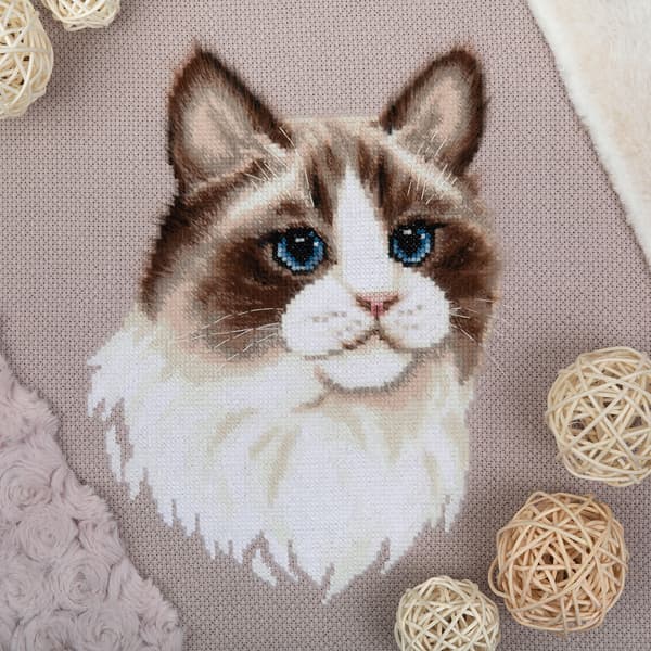 Broderikit Panna "Ragdoll" 24,5x19,5 cm
