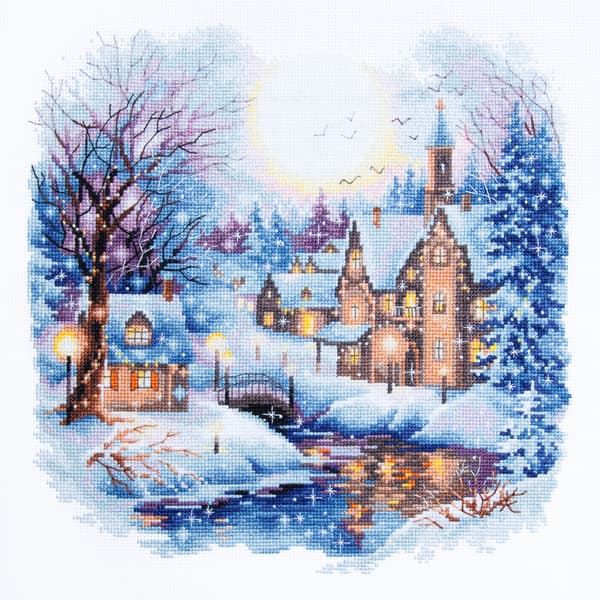 Broderikit Magic Needle "Stilla natt" 26x26 cm