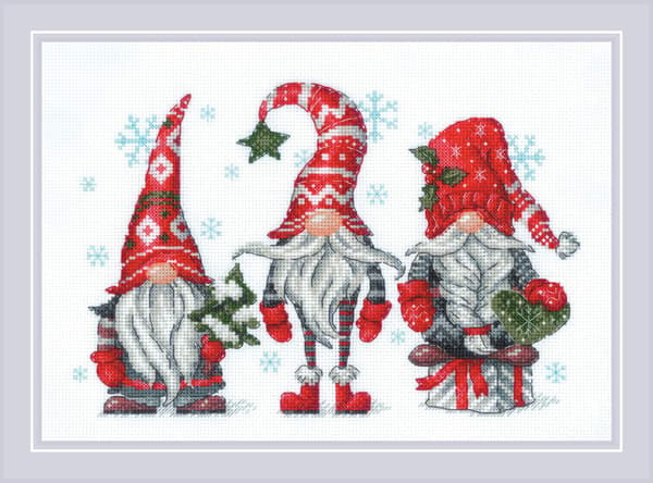 Broderikit Riolis "Tomtar" 30x21 cm