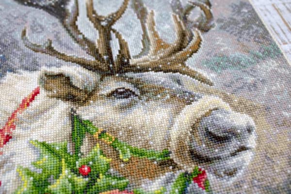 Broderikit Luca-S B598 - "Julehjort" 21x30 cm