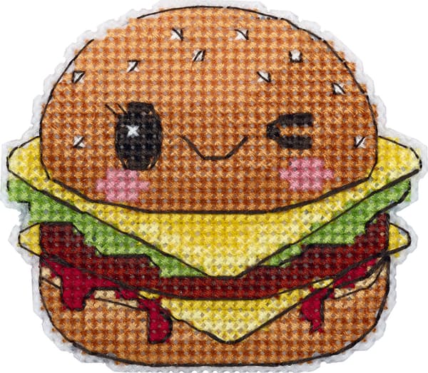 Broderikit Plastik Canvas Klart "Slik" 6x8,5 cm