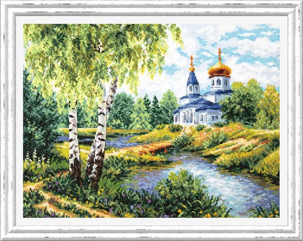 Broderisett Magic Needle "Stien til templet" 40x30 cm