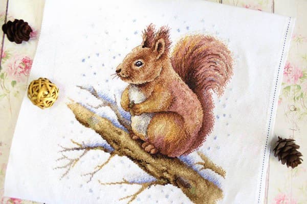 Broderikit MP Studia "Lodden skønhed" 21x24 cm
