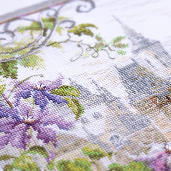 Broderikit Magic Needle "Klematisdoft" 20x26 cm