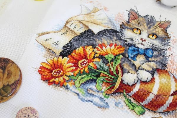 Broderisett MP Studia "Loddent rastløs" 23x18 cm