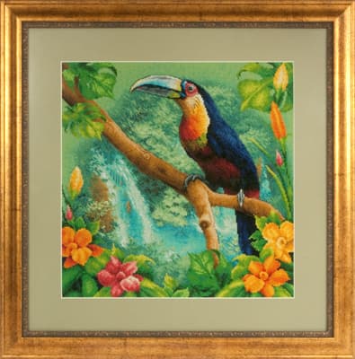 Broderikit Panna "Ved Amazonas flodkilde" 34,5 x 34,5 cm