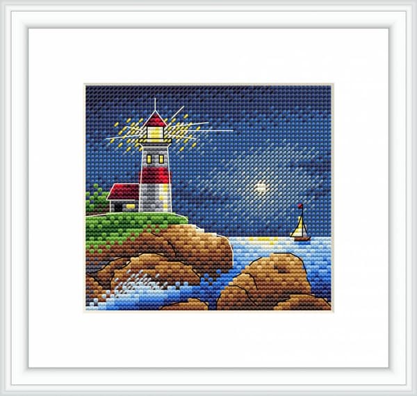Broderikit MP Studia "Månskensnatt" 11x10 cm