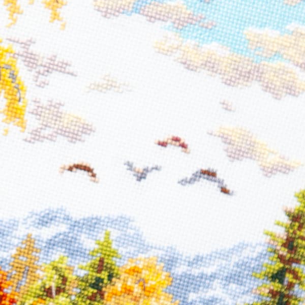 Broderikit Magic Needle "Gyldne oktober" 36x28 cm