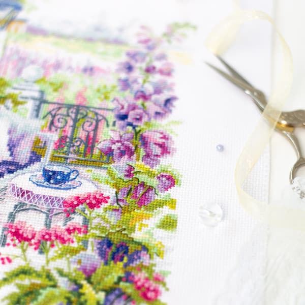 Broderisett Magic Needle "Koselig terrasse" 21x27 cm