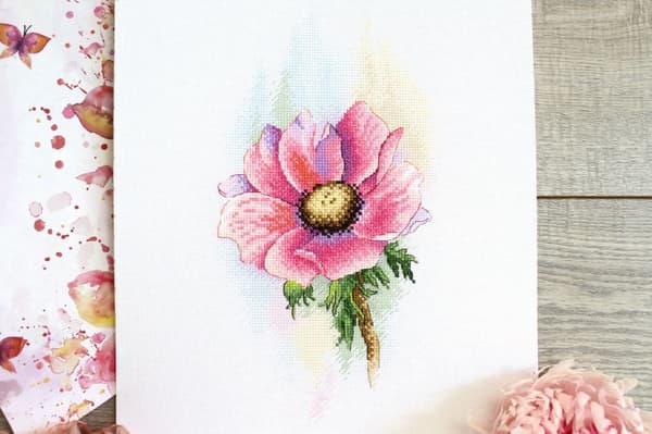 Broderikit MP Studia "Rosa anemon" 16x28 cm