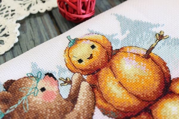 Broderikit MP Studia "Pumpavakt" 25x18 cm
