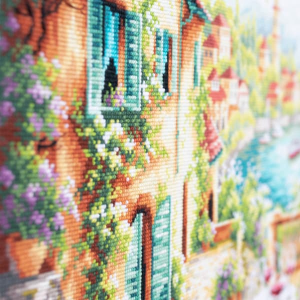 Broderikit Magic Needle "Lombardisk sommer" 40x30 cm