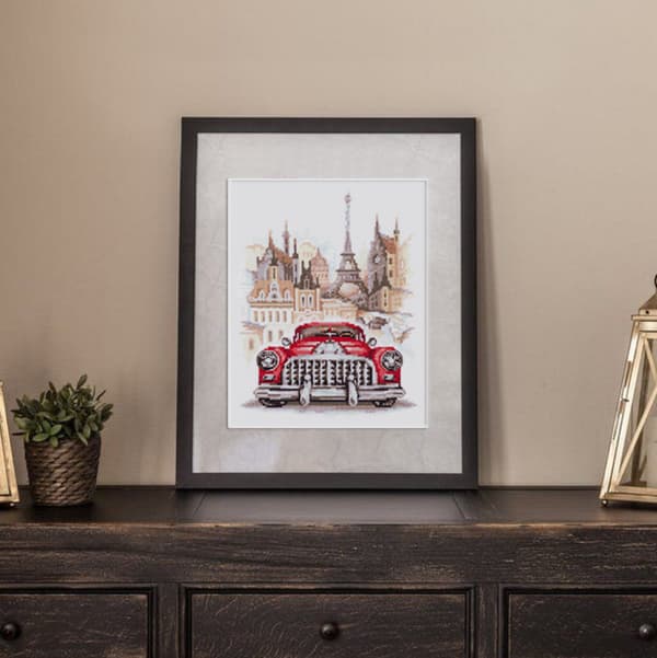 Broderisett Magic Needle «Retro Buick» 16x20 cm