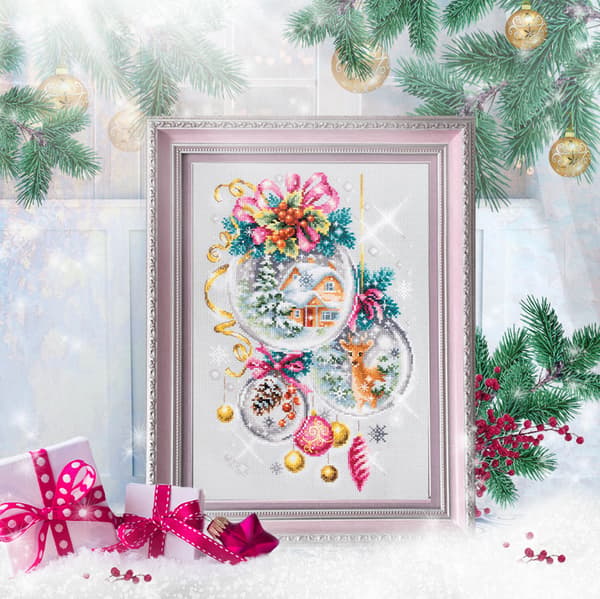 Broderikit Magic Needle "En jul-saga" 22x32 cm