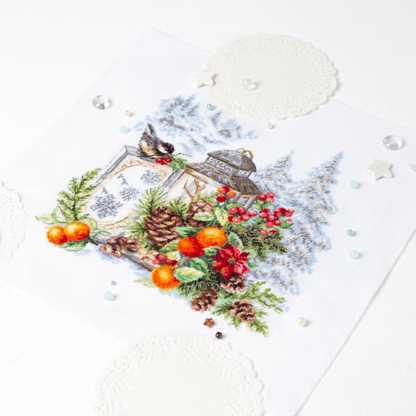 Broderisett Magic Needle "Vinterens duft" 26x26 cm
