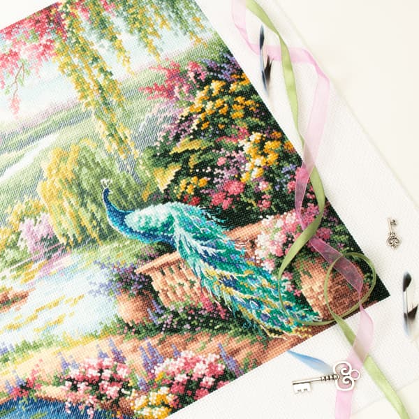Broderikit Magic Needle "Kongelig have" 40x30 cm