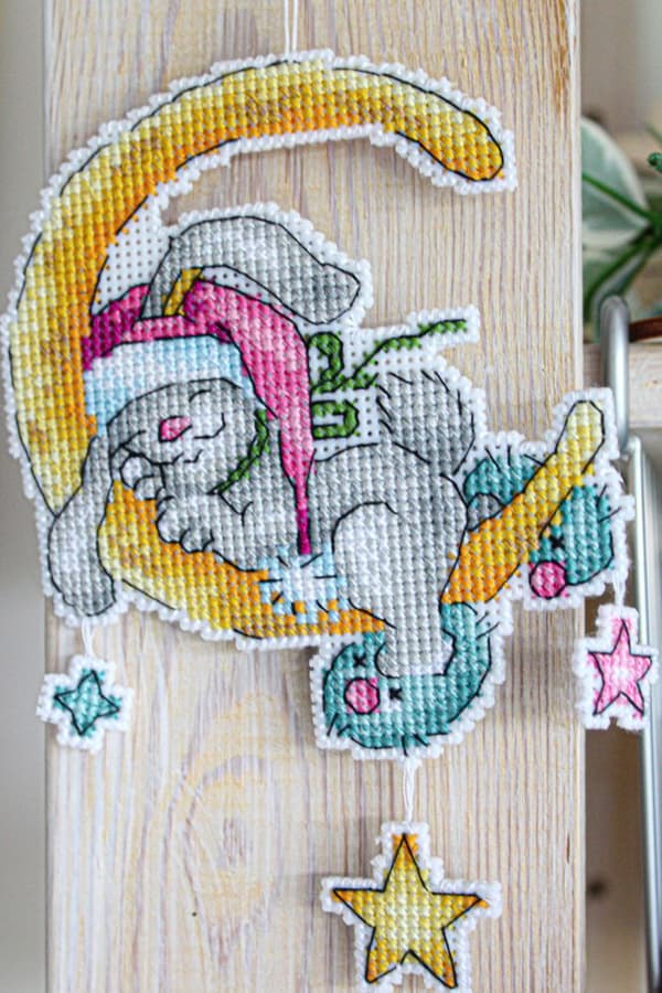 Broderikit Plastik Canvas MP Studia "Søde drømme" 10x11 cm
