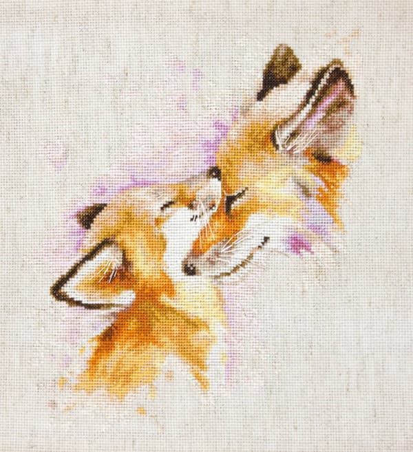 Broderikit Luca-S B2312 - "Ræve" 20x22,5 cm
