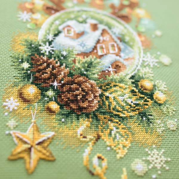 Broderisett Magic Needle "Lysende jul" 17x27 cm