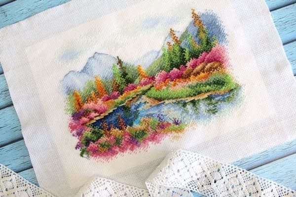 Broderikit MP Studia "Søen Jack London" 25x19 cm