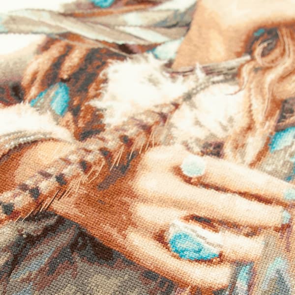 Ristipistopakkaus Magic Needle "Boho-tyttö" 27x43 cm