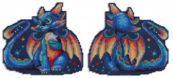 Broderikit plastic canvas MP Studia "Drake" 14x12 cm