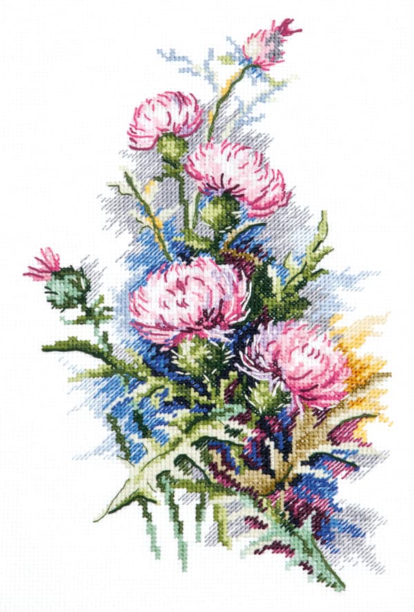 Broderikit Magic Needle "Tistel" 14x23 cm