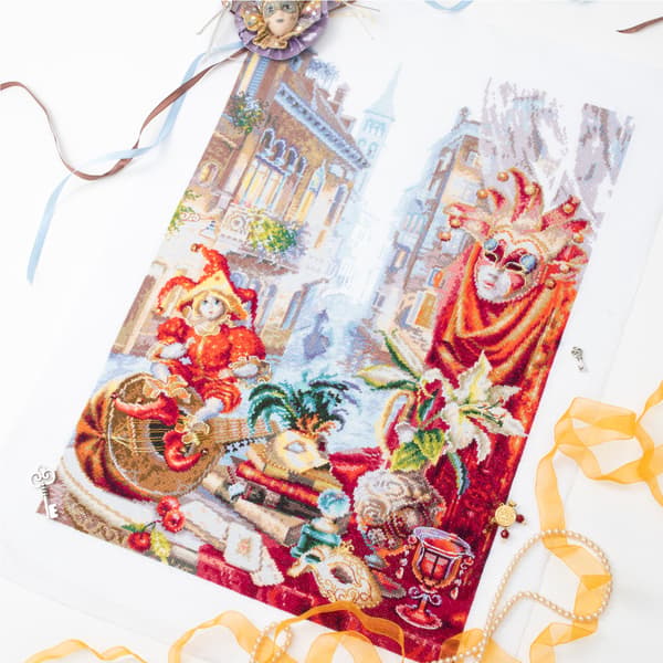 Broderisett Magic Needle "Carnevale di Venezia" 30x45 cm