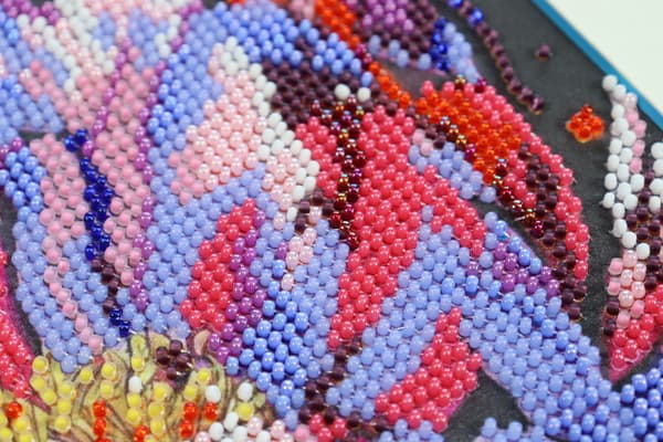 Broderikit med pärlor Abris Art "Blomningstid" 20x20 cm