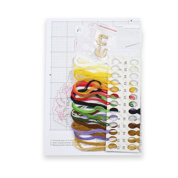 Broderikit plastic canvas MP Studia "Kvast-amulet" 9x12 cm